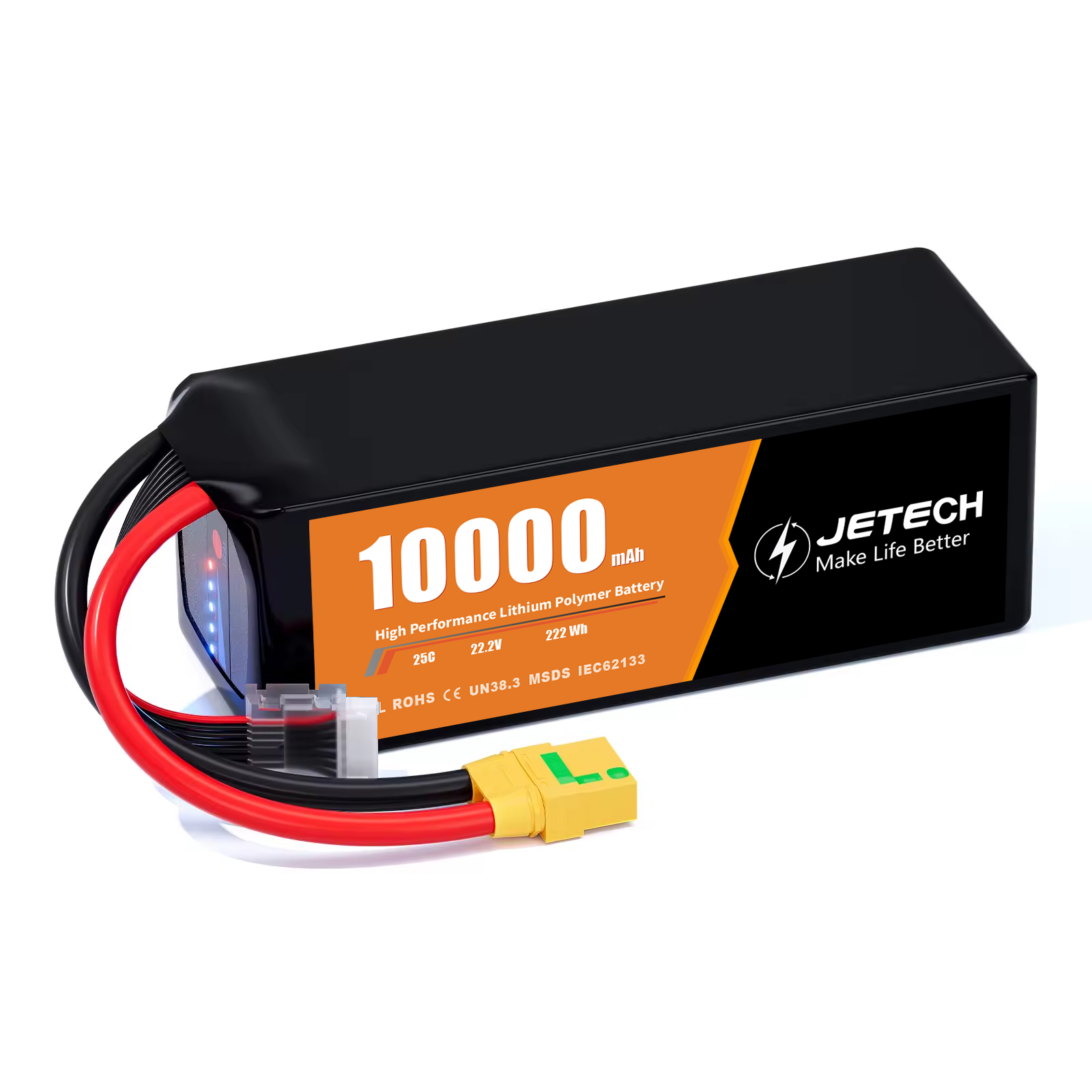 Model Uçak 6S1P 22.2V 10000mAh 25C 30C 50C 60C 80C 100C 140C Akşam Yemeği Boşaltma Hızı Uzun Süre Çalışan Drone Lityum Pil