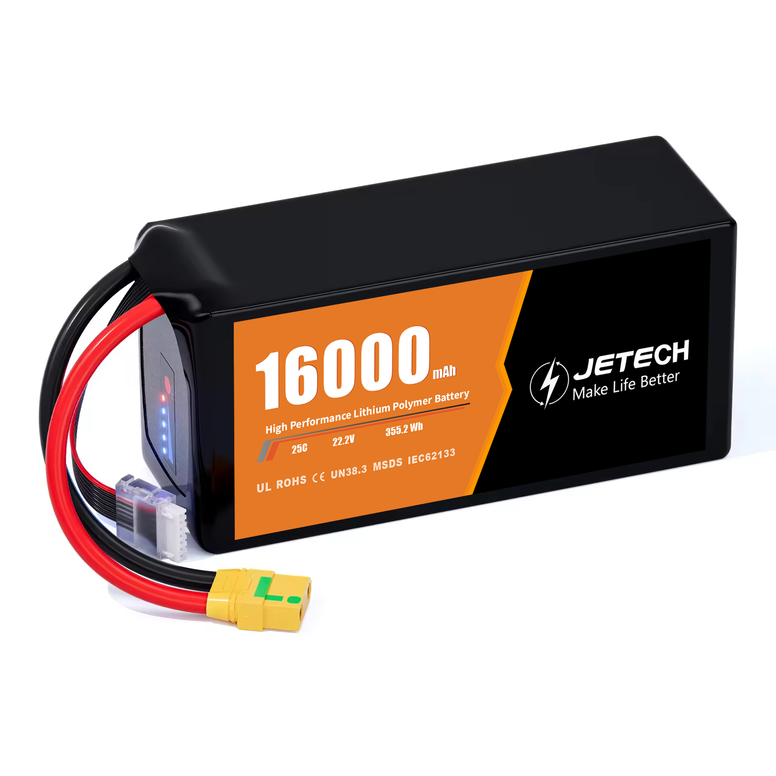 25C 50C Tarım Askeri FPV Drone Pil 6000 mah 10000 mah 12000 mah 35C RC Lipo Piller Drone FPV Için