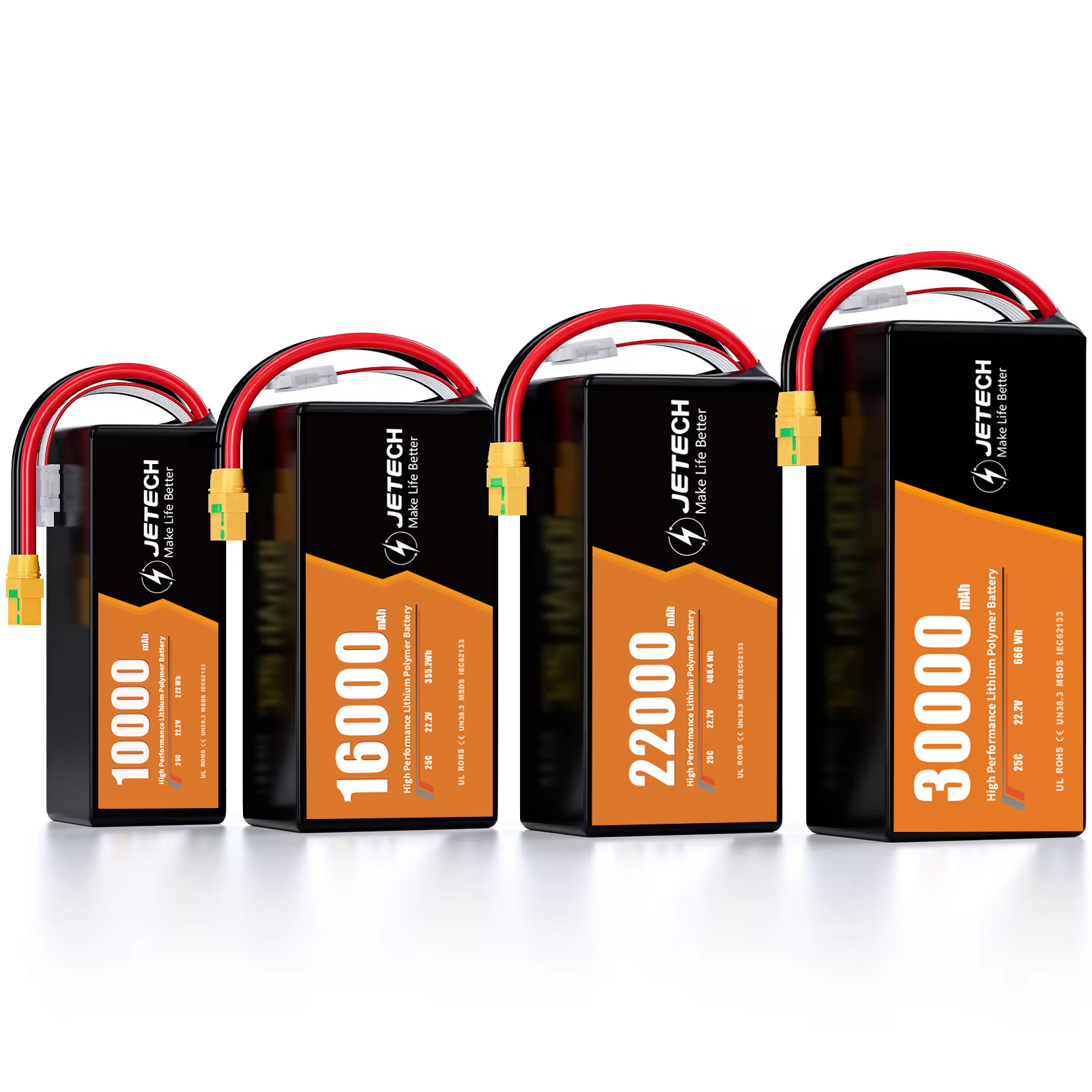 OEM 3S 4S 6S 11.1V 14.8V 22.2V 10000mAh ila 30000mAh RC Araba Lipo Pil 35C 100C Drone Lipo Pil Paketi